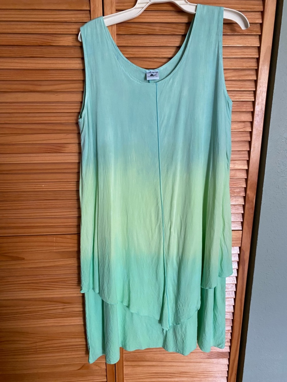 LOST RIVER XL BEAUTIFUL GREEN OMBRE DRESS